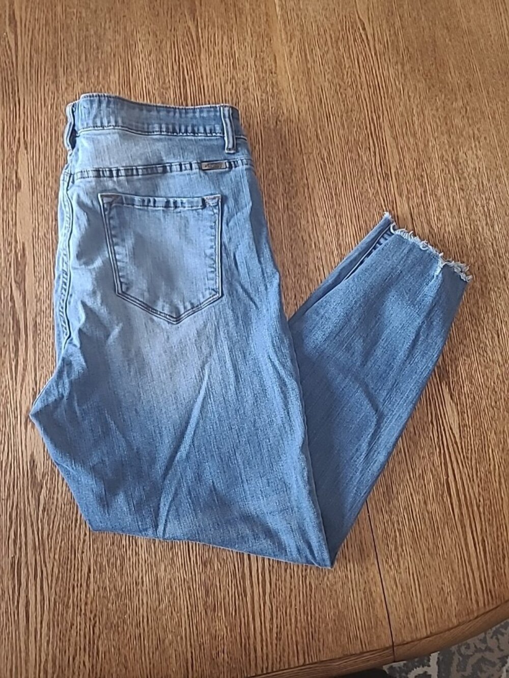 KanCan Light Blue Wash Womens Skinny Cut Blue Jeans XL #37165